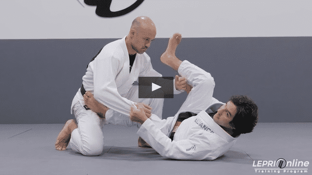 Spider Guard with Revese De La Riva Sweep to Knee Cut to Side Control