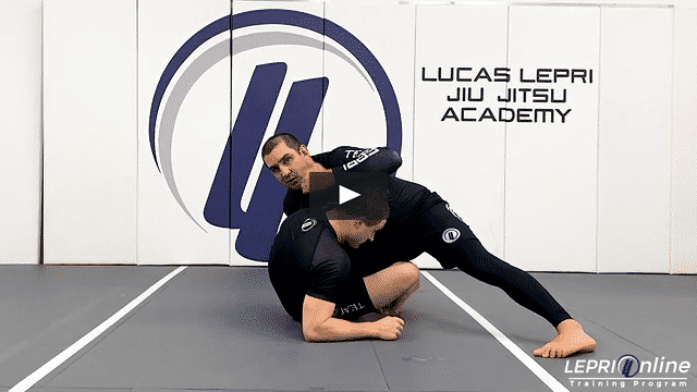 Knee Cut Pass Attempt to Arm Triangle Variation or Guillotine when Opponent Under Hooks