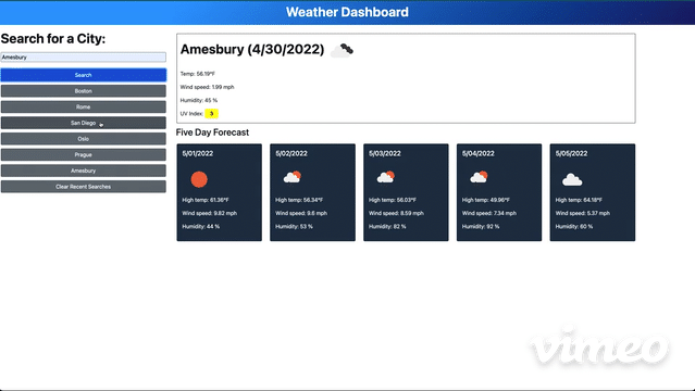 GitHub - falbanese7/fran-albanese-weather-dashboard