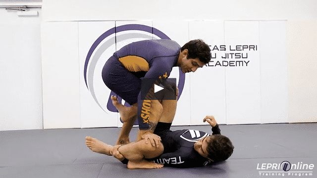 Guard Pass when Opponent Controls Own Shin Variation to Knee Cut Pass