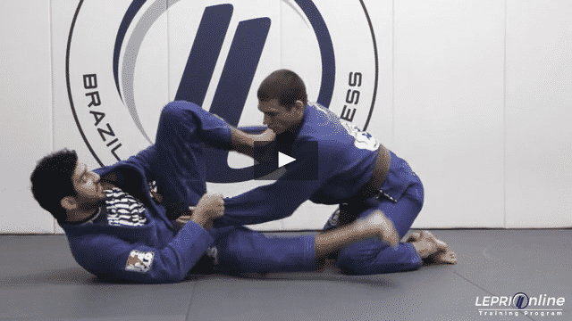 Spider Guard Sweep to Mount Pushing the Knee of a Kneeling Opponent