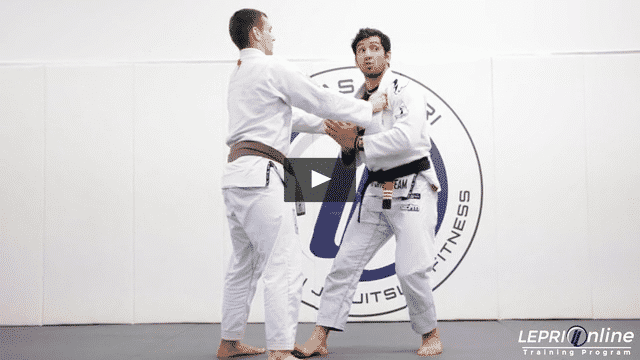 Double Collar Grab Defense and Takedown to Mount
