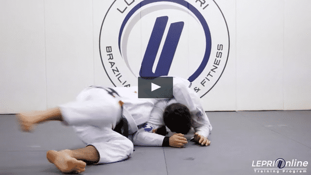 Double Leg Takedown Counterattack to Loop Choke Submission