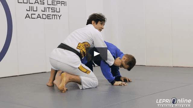 Collar Drag to Leg Trip to Back Take to Collar Choke