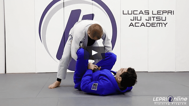 Lasso With De La Riva Sweep to Side Control When Opponent Reacts
