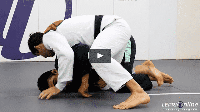 Knee Cut Pass Defense in Half Guard to Reversal to Side Control