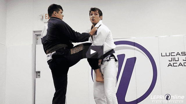 Single Leg Fake to De La Riva to Sit Up Variation when Opponent Defends to Takedown