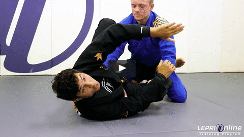 Side Control Escape Variation to Guard Re-composition