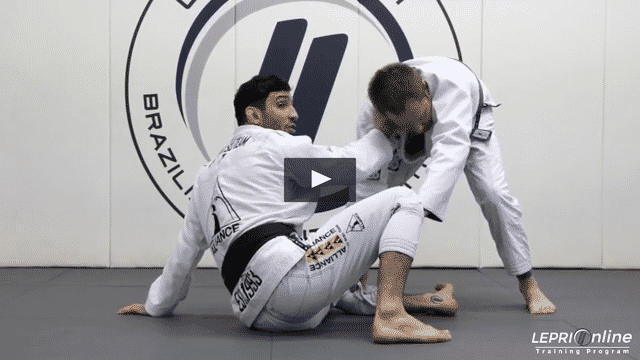 Open Guard Collar Drag to the Back