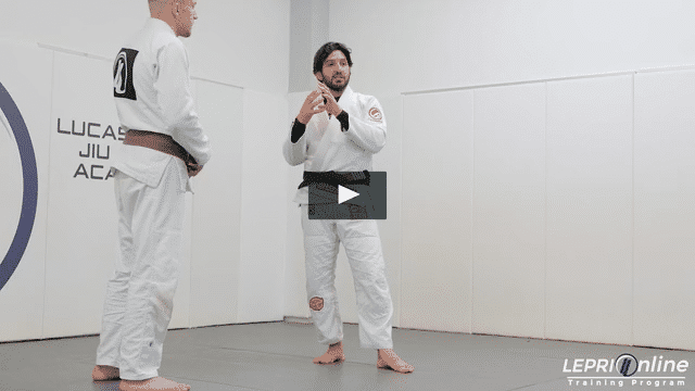 Kick Defense to Leg Trip to Knee On Belly