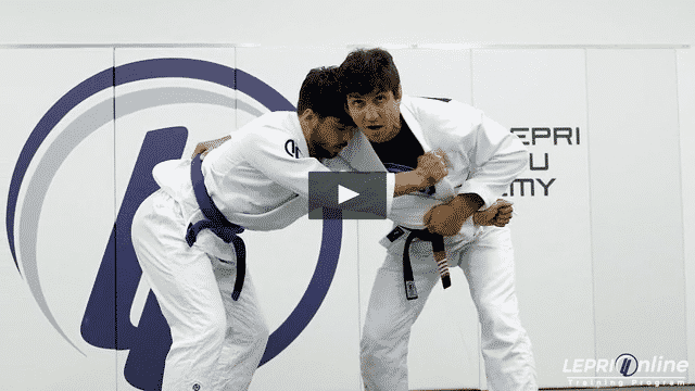 Guard Pull with Arm Control to Mount or Bow and Arrow Choke