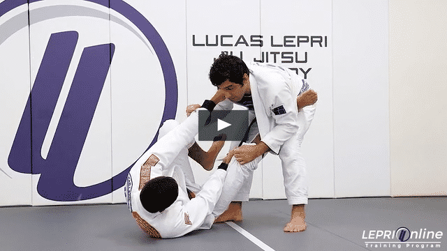 Lapel Guard Escape by Stepping Over Arm to Side Control