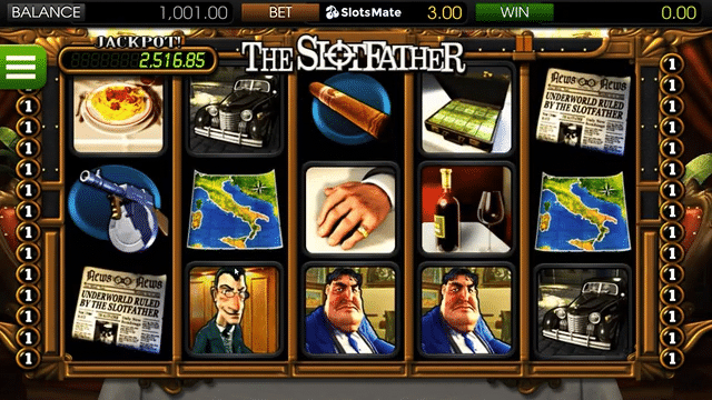 The Slotfather Wählen Sie Ihren Einsatzbetrag. 