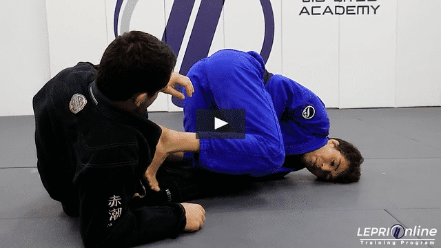 Spider Guard Sweep when Opponent Steps Back to Straight Ankle Lock