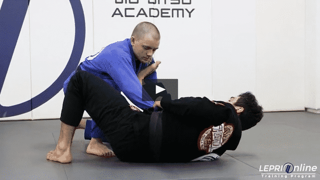 Open Guard to Half Lasso to Armbar or Triangle Variation when Opponent Escapes