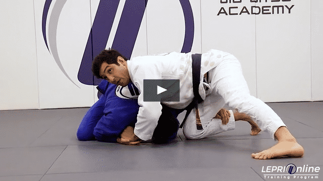 De La Riva Defense to Knee Cut Pass with Knee Shield to Clock Choke Attempt to Choke From Closed Guard