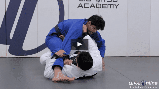 Reverse De La Riva to X Guard Sweep to Knee Cut Pass
