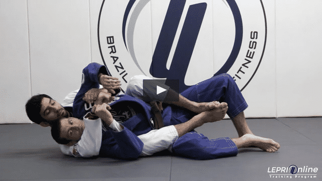 Double Lapel Choke Variation Gripping Under the Leg