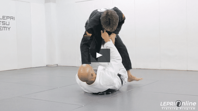 De La Riva with Lapel Control to Sweep to Back Take