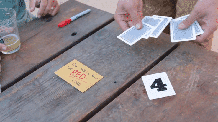 レッド・プリディクション（選択したカードを予言）｜カードマジック