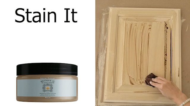 Smooth finish: stain application demonstration