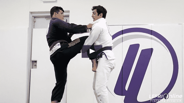 Single Leg Fake to De La Riva to Sit Up with Lapel Control to Takedown