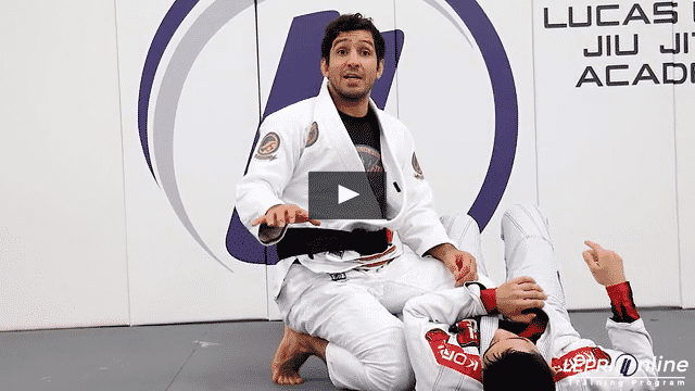 De La Riva Sweep Variation to Mount when Opponent Controls the Collar