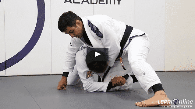 Guard Pass Attempt to Clock Choke when Opponent Reaches for the Single Leg