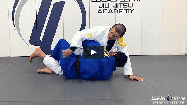 Half Guard Pass When Opponent Under Hooks Foot and Traps Leg