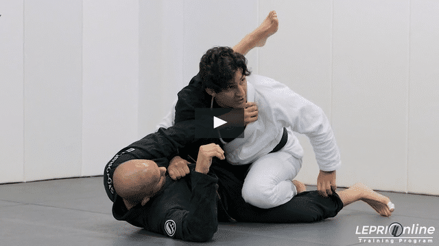Open Guard Pass Under Hooking the Leg to Side Control