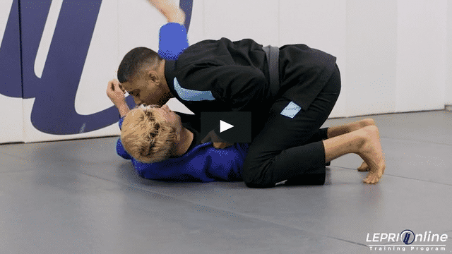 Long Step Pass when Opponent Has Reverse De La Riva to Side Control