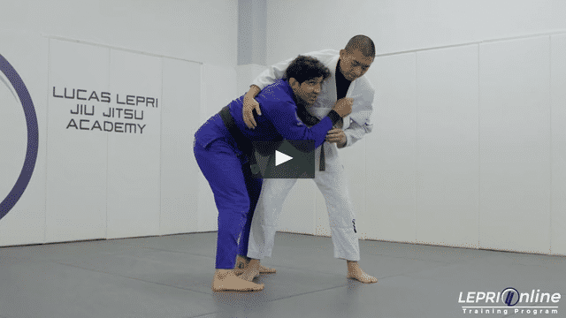 Single Leg Attempt to Takedown Variation to Back Take Variation When Opponent Defends to Collar Choke