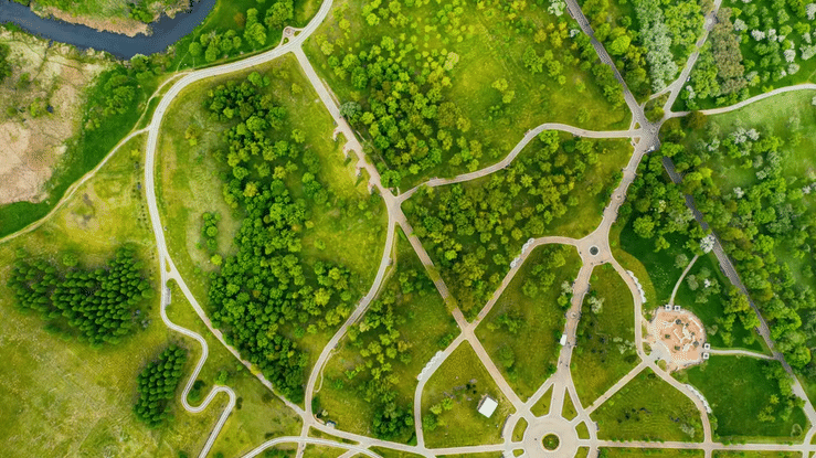 a white circle being drawn on a map, showcasing a spotlight magnification tool for davinci resolve