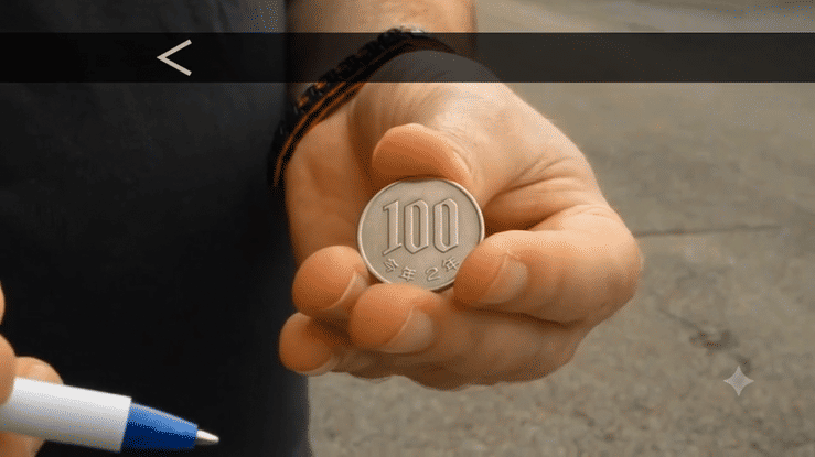 ペン・スルー100円（ペンが溶けるように貫通）｜サイキック,貫通や