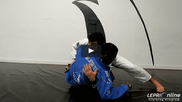 Knee Cut Pass when Opponent Under Hooks Variation to Mount or Side Control