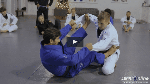 Closed Guard to Spider Guard Sweep to Mount Variation