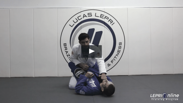 Standing Closed Guard Pass Using a Palm-Down Lapel Grip