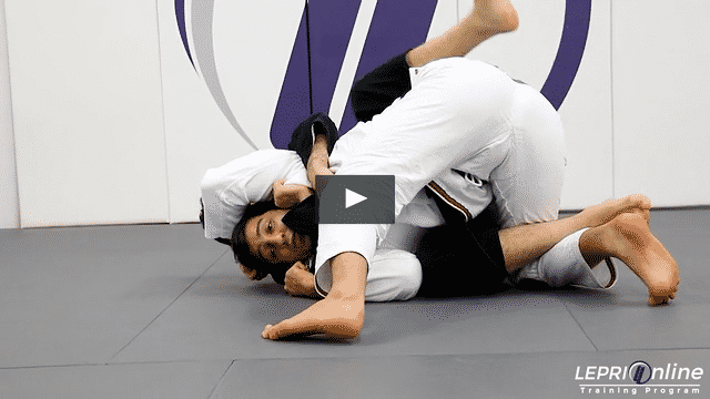 Back Control with Collar Grips Escape Variation to Knee Cut