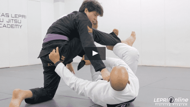 De La Riva with Lapel Control to Sweep to Back Take Variation