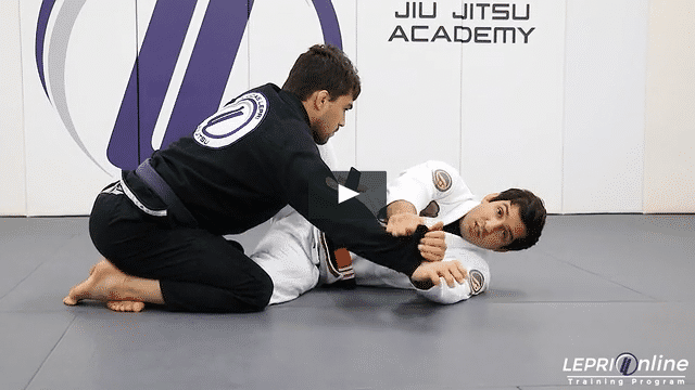 Knee Shield Sweep Attempt Variation when Opponent Posts Out