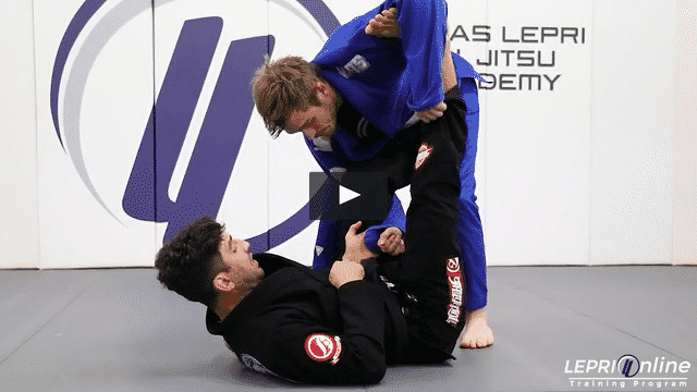 Deep Lasso to Over Head Sweep Attempt to Sweep Using Foot Hook to Armbar