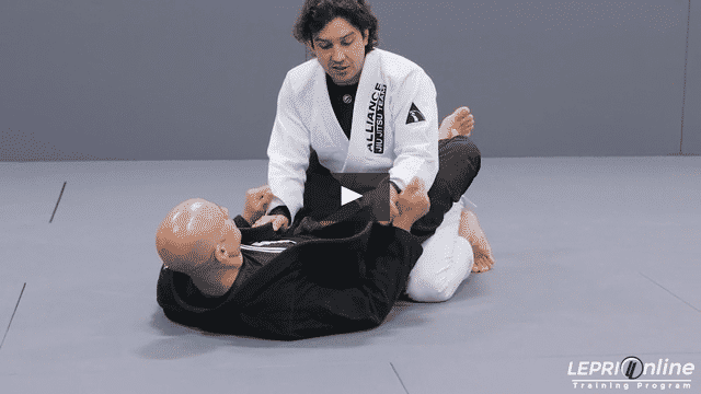 Closed Guard Passing with Lapel Trapped Over Under and Pressure Pass