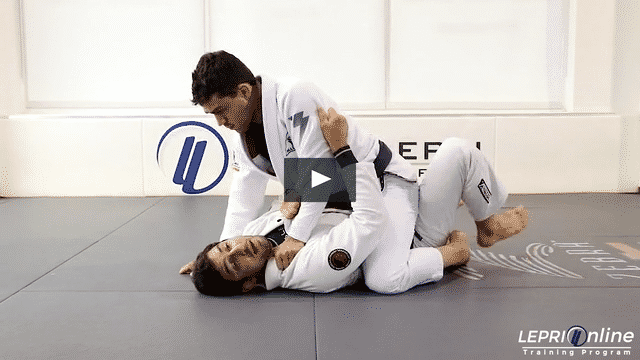 Mount Escape Variation when Opponent Posts Leg
