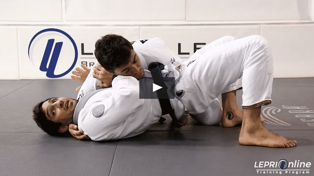 Side Control with Grips on Same Side Escape to Closed Guard