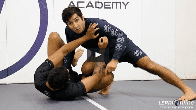Knee Cut Pass Attempt when Opponent Defends with Reverse De La Riva to Side Control