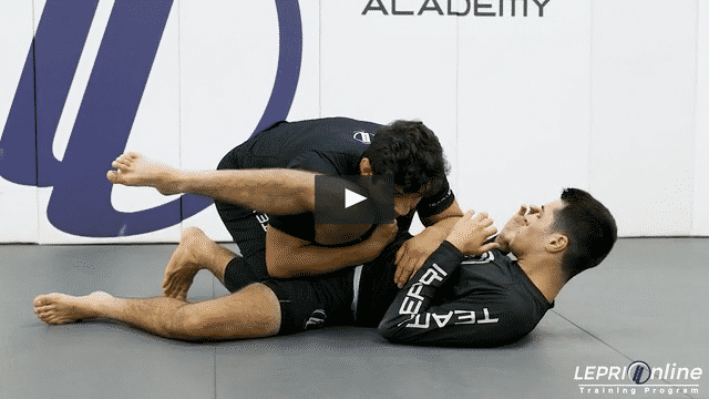 Open Guard Pass to Side Control or Back Take by Pinning the Leg