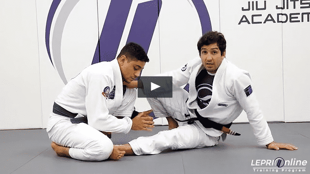 Collar and Arm Drag Sweep Using the Knee Trap Variation