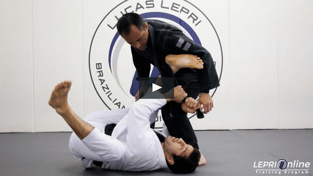 Open Guard with Lapel Grip Sweep and Pass to Side Control