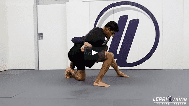 Under Hook Pummeling to Ouchi Gari Takedown