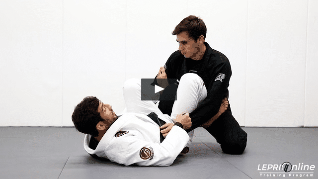 De La Riva to Sit Up Sweep with Foot on Bicep and Lapel Grip to Combat Base Position